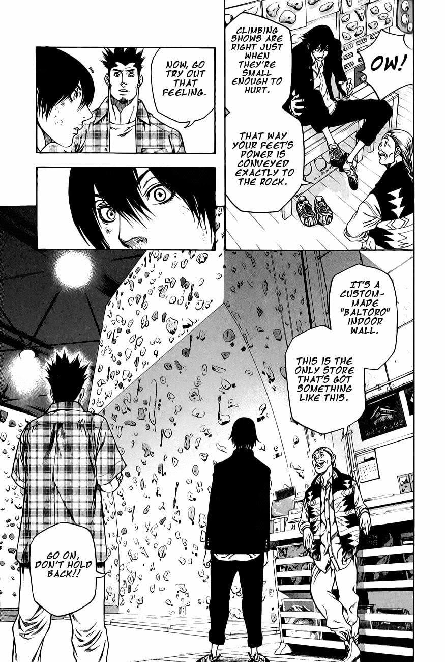 The Climber (Kokou no Hito) Manga Chapter 3 page 13 - Climbing Shoes