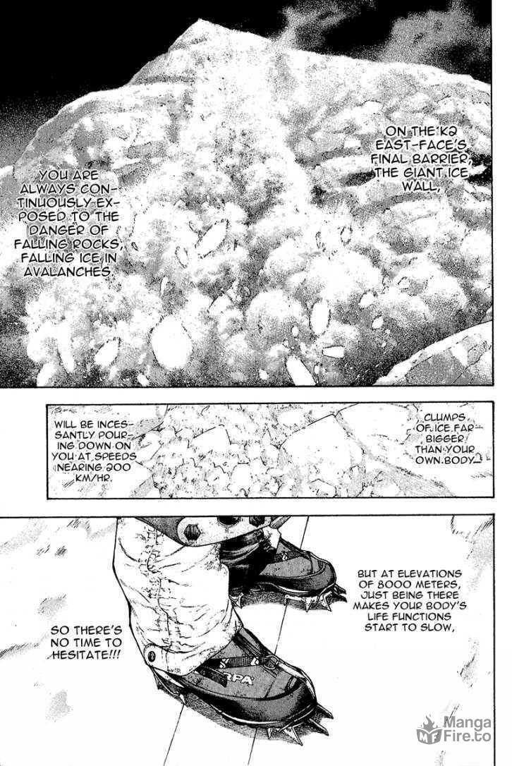 The Climber (Kokou no Hito) Manga Chapter 86 page 9 - This is the K2 East-Face